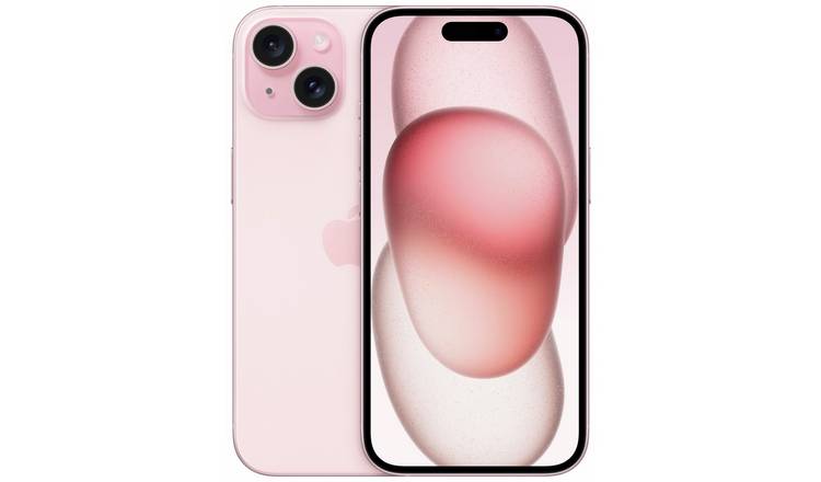 SIM Free iPhone 15 5G 256GB Mobile Phone - Pink