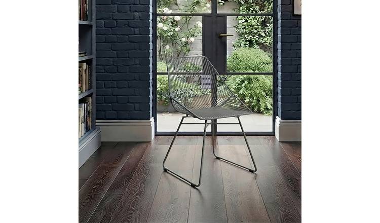 Dorel Ellis Metal Dining Chairs - Grey