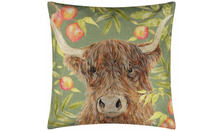 Evans Lichfield Cow Multi Outdoor Cushion