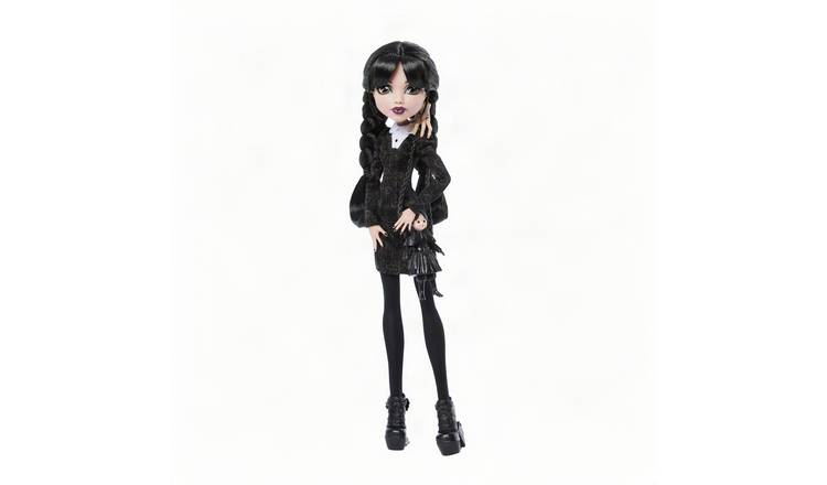 Monster High x Wednesday Collectable Doll, Wednesday Addams in Black Dress
