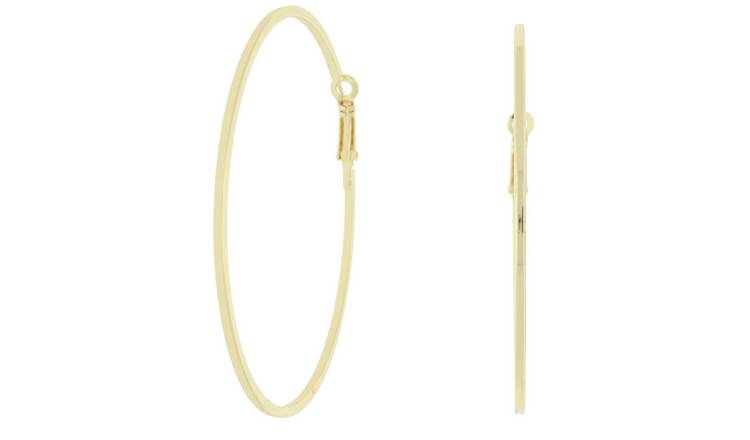 Front Row Gold Colour Oversized Hoop Earrings