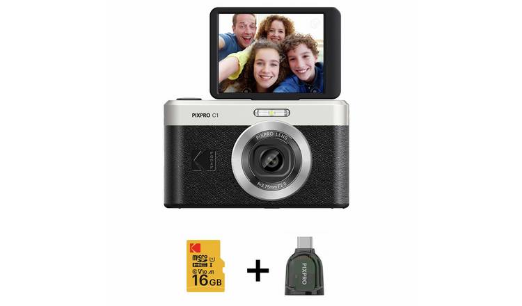 Kodak PixPro C1 Digital Camera Bundle - Black