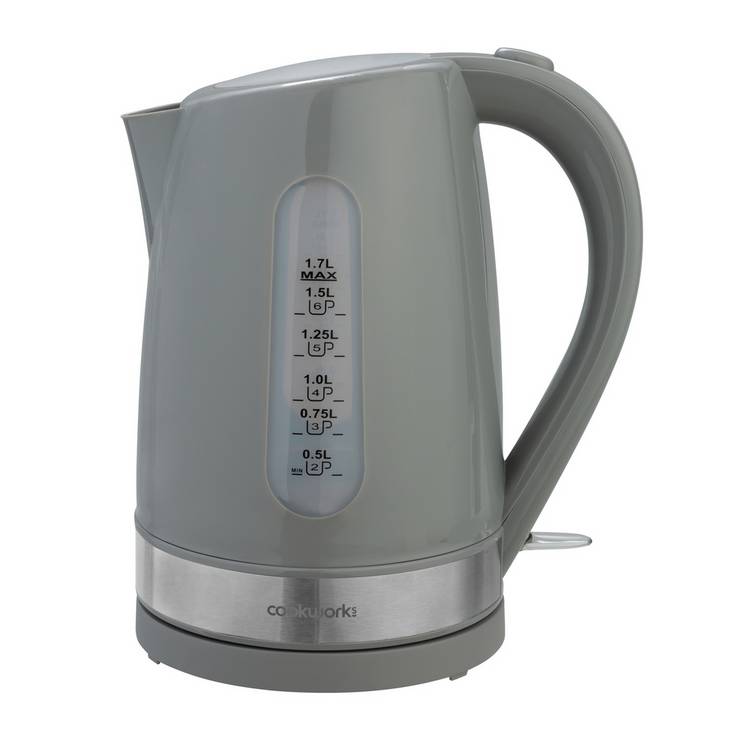 Cookworks Plastic Illuminated Kettle - Grey 0