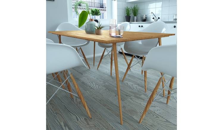 Dorel Monza Real Wood Veneer 2 - 4 Seater Dining Table - Natural