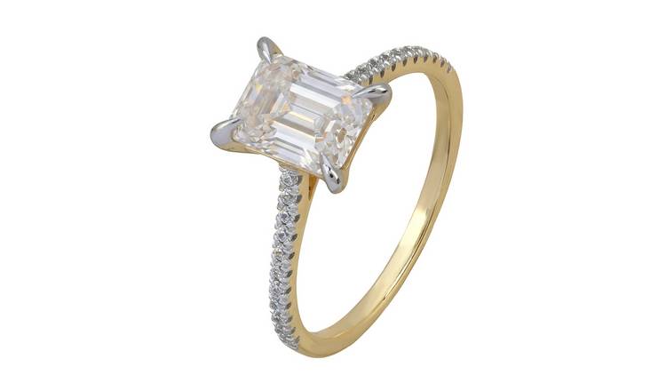 Pure Brilliance 9ct Yellow Gold 1.89ct Diamond Solitaire Ring - M