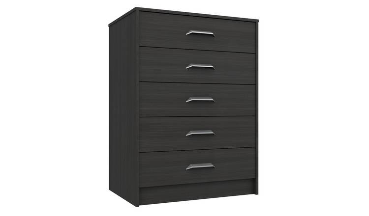 Dark grey store chest drawers