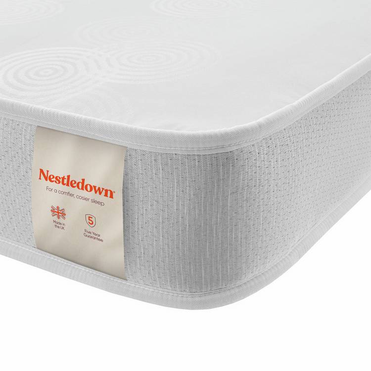 Nestledown Sprung Open Coil Firm Mattress - Double 0