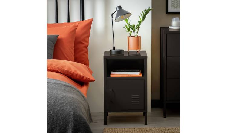Habitat Stevie 1 Door Bedside Table - Black