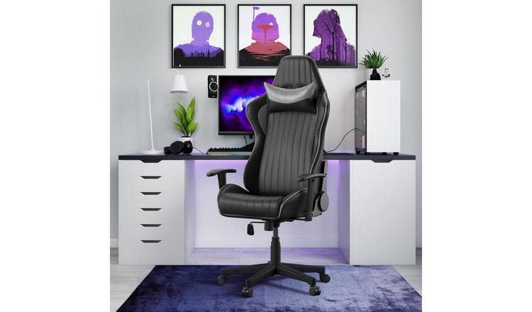 Dorel Senna Faux Leather Office Chair - Black