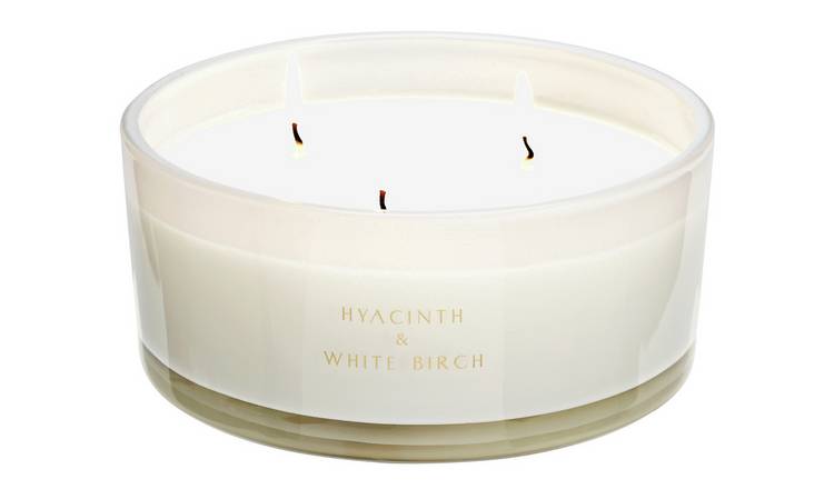 Argos Home Multi Wick Candle - Hyacinth and White Birch 