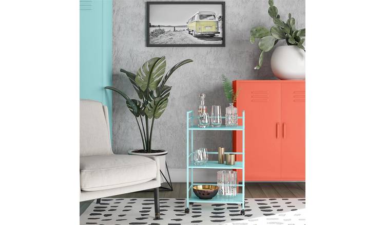 Dorel Cache 3 Tier Kitchen Storage Trolley - Green
