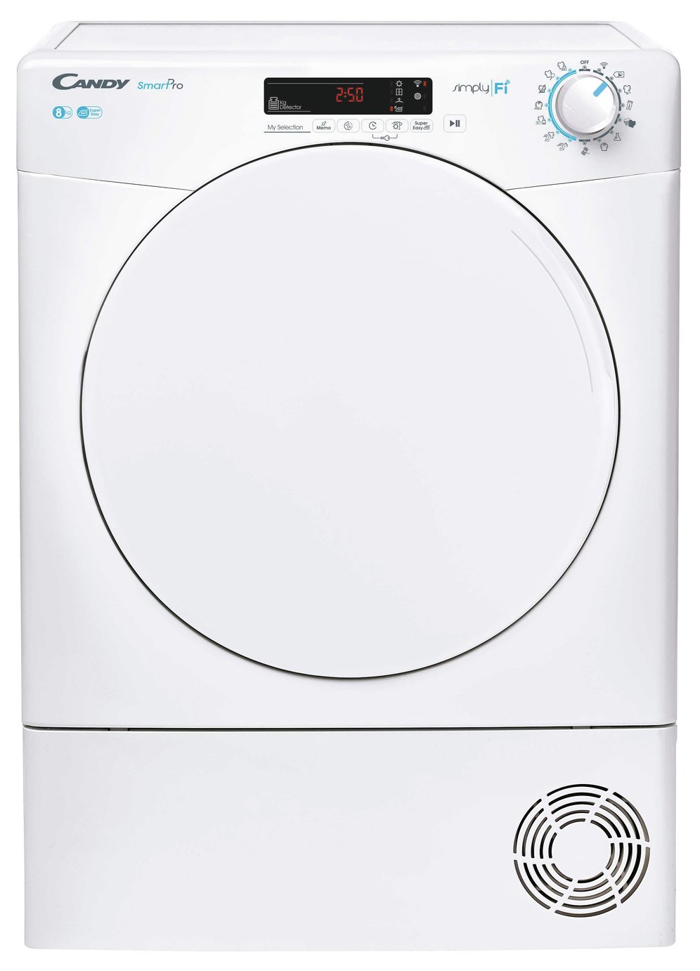 Candy CSO V8DF-80 8Kg Smart Vented Tumble Dryer, White