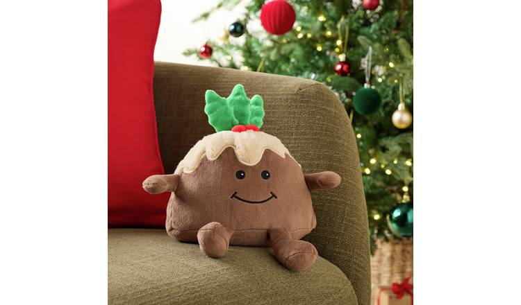 Argos Home Christmas Pudding Soft Toy Hottie