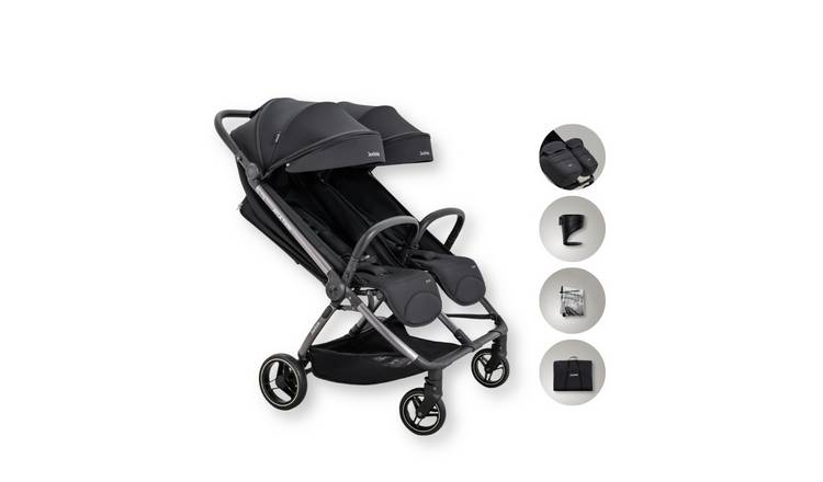 JoviKids Ayla Twin Stroller - Urban Black