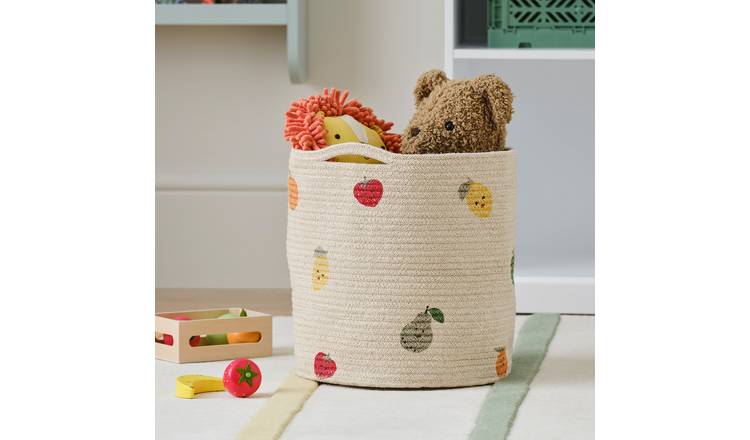 Great Little Trading Company Fruit Rope Storage Basket - Natural