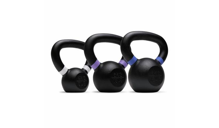 Northern Cast Iron Black Kettlebells Set - 4-8kg