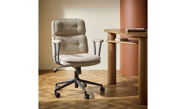 Habitat Irving Fabric Office Chair - Grey
