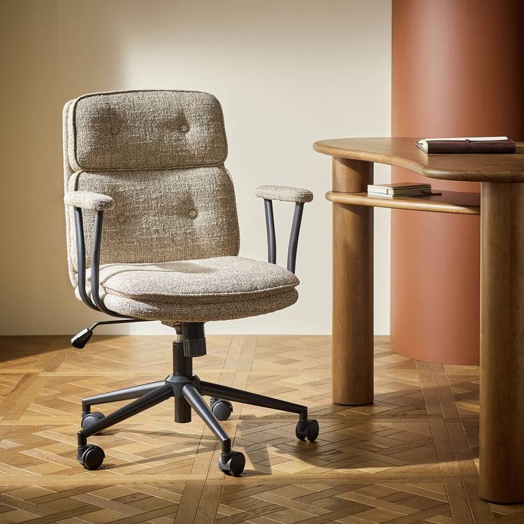 Habitat Irving Fabric Office Chair - Grey 0
