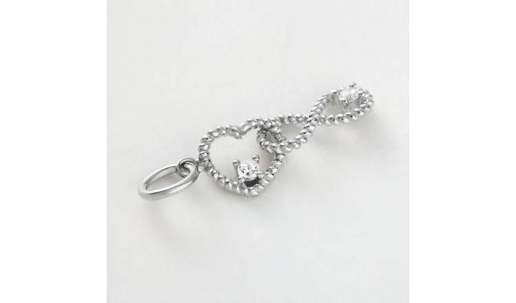 Revere 925 Sterling Silver Heart and Infinity Charm
