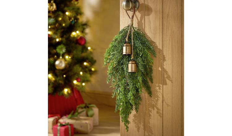 Argos Home Bells and Foliage Christmas Decorative Swag