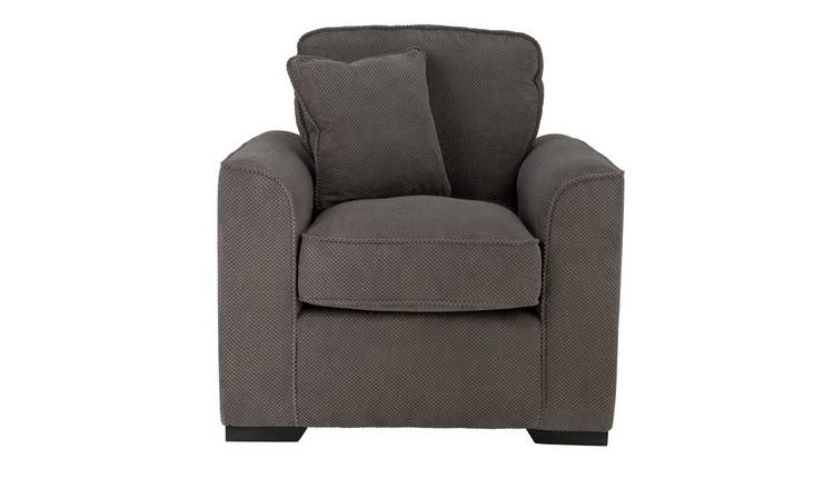 Argos Home Carson Fabric Armchair - Grey