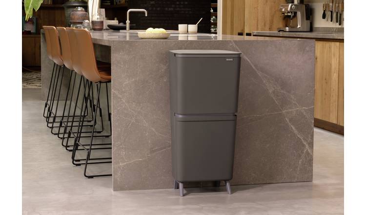 Brabantia 20+25 Liter Recycle Bin - Dark Grey