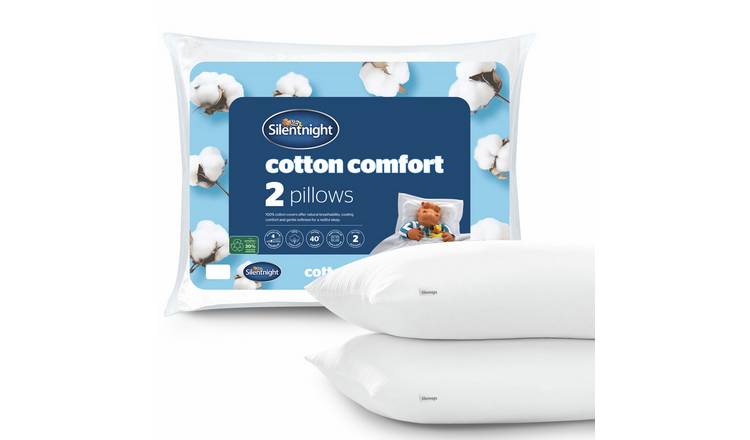 Silentnight Cotton Comfort Medium Pillow - 2 Pack