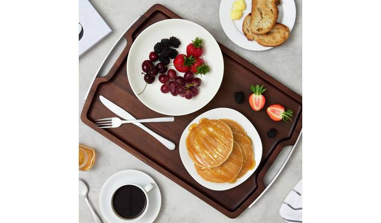 Sur La Table Acacia Brown Wood Serving Tray