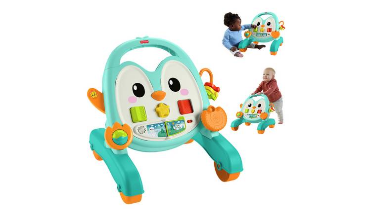 Fisher Price 2-in-1 Musical Penguin Activity Walker, Push Along Toy