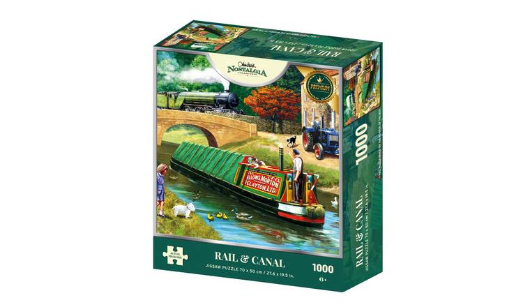 Nostalgia Collection Rail and Canal 1000 Piece Jigsaw Puzzle