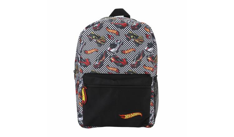 Hot Wheels Racing Car 12L Backpack - Black & Grey
