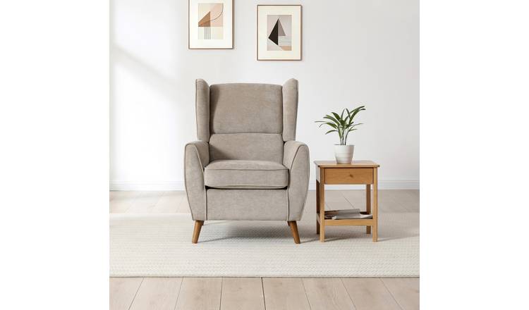 Kyoto Luca Fabric Wingback - Taupe