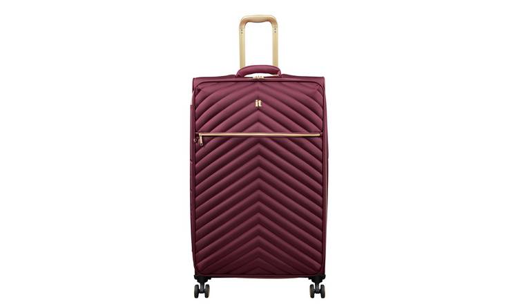IT Luggage Plenitude Expandable 8 Wheel Soft Large Suitcase - Wine