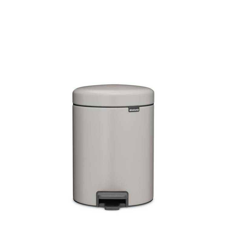 Brabantia NewIcon 5 Liter Pedal Bin - Soft Grey 0
