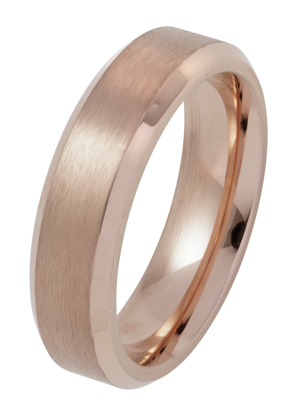 Revere Stainless Steel Rose Colour Plain Wedding Ring Review