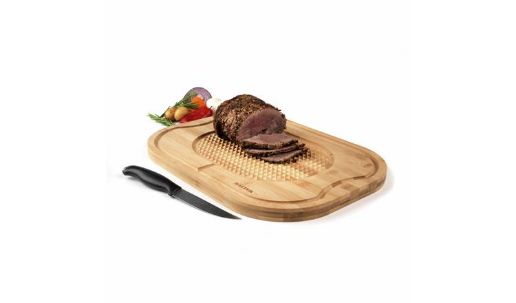 Salter Bamboo Carving Board - Natural