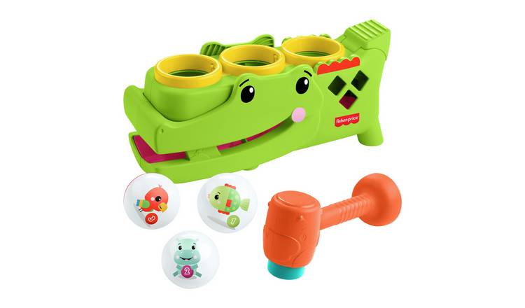 Fisher Price Sit & Tap Rolligator, Pounding Activity Toy for Baby Crawling Play