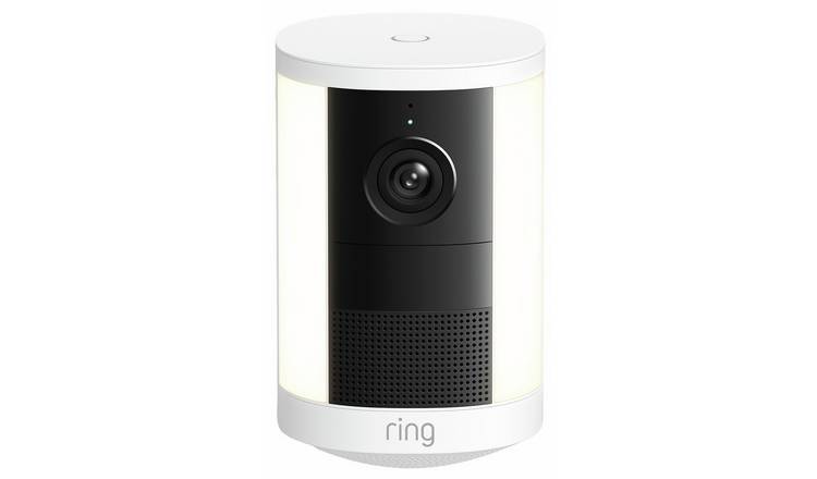 Ring Spotlight Cam (2nd Gen) Battery Retinal 2K Smart Security Camera - White