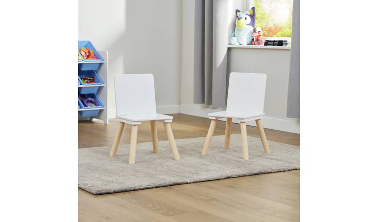 Liberty House Toys Kids Set of 2 White Chairs