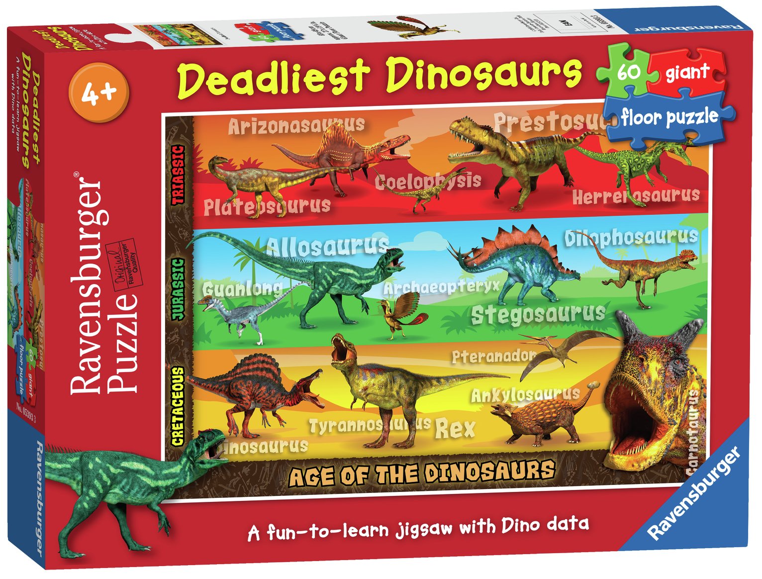 Deadliest Dino Giant Floor Puzzle 60 Pieces Review