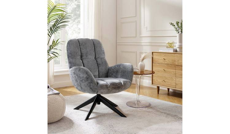 Dorel Glenfield Fabric Accent Chair - Grey