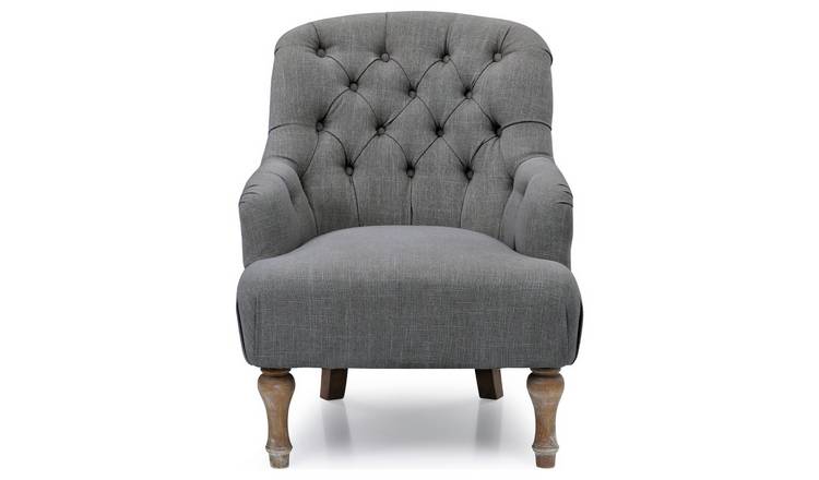 Kyoto Charlie Fabric Armchair - Charcoal