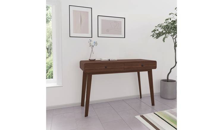 Dorel Cassie 2 Drawer Desk - Walnut