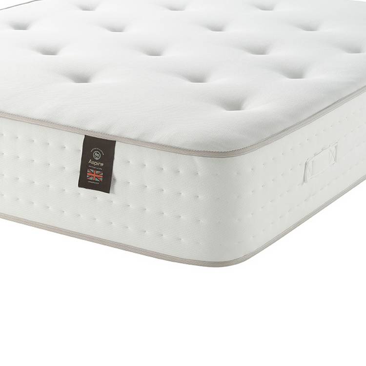 Aspire Dual Sided Cashmere & Cotton 1000 Pocket Sprung Mattress - Super King 0