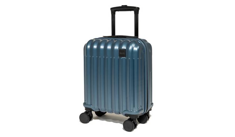 Rock 8 Wheel Hard Underseat Suitcase - Blue