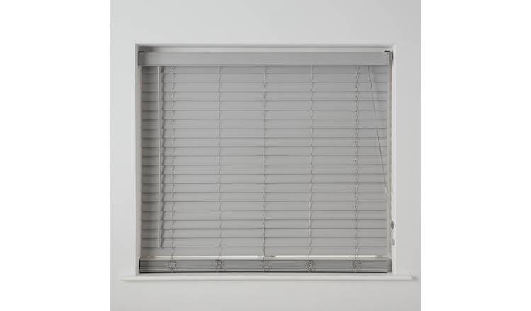 Habitat Faux Wood Grey Venetian Blind - 180cm