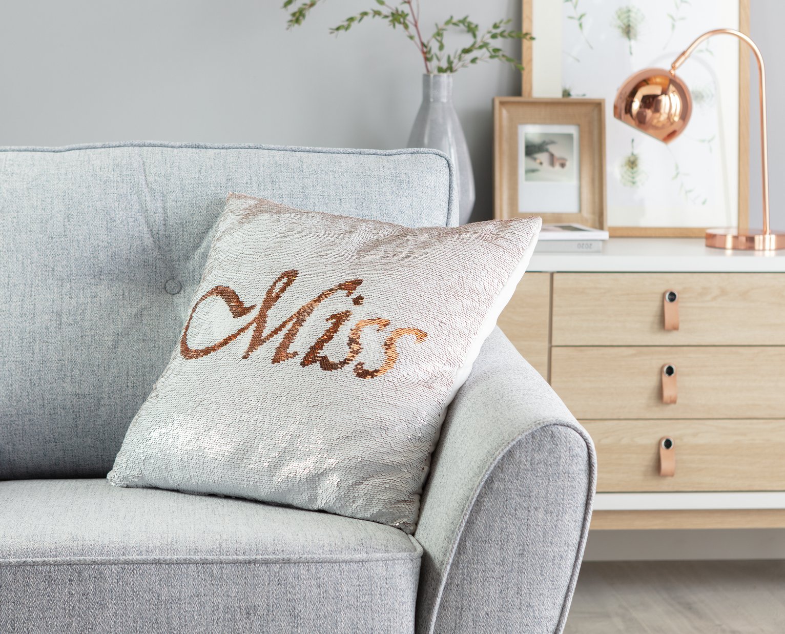 Miss to Mrs Sequin Cushion Review