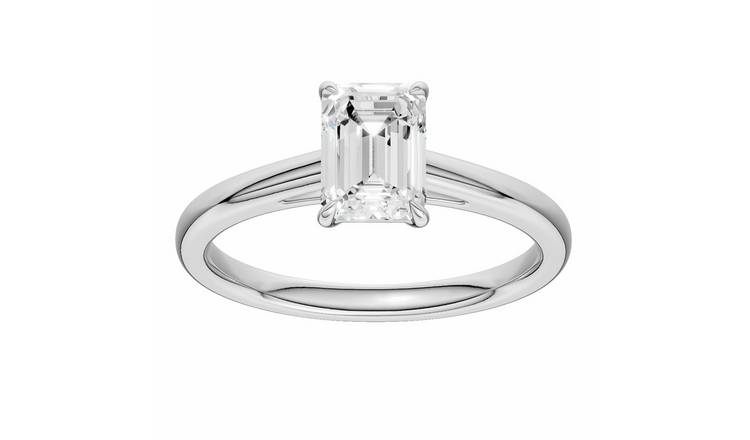 Pure Brilliance 9ct White Gold 1.00ct Diamond Solitaire Ring - P
