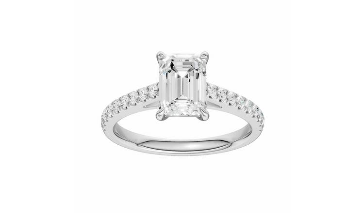 Pure Brilliance 9ct White Gold 1.75ct Diamond Solitaire Ring - L