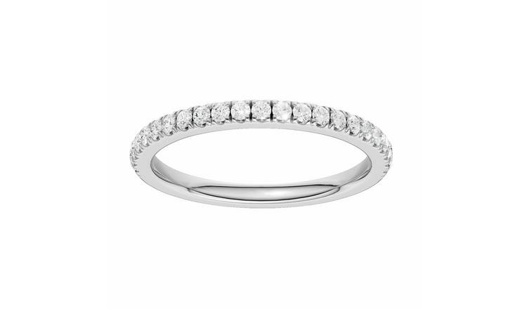 Pure Brilliance 9ct White Gold 0.25ct Diamond Eternity Ring - O